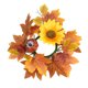 thumbnail image 2 of Candelabro de hoja de arce artificial, corona de Acción de Gracias, cosechas, festivales, otoños, colores, calabaza, bayas, decoración de mesa, coronas de candelabros, portavelas de plástico, 2 of 6