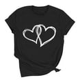 thumbnail image 2 of Valentines Shirts for Women: Cute Love Heart Shirt Valentine T Shirt Red Short Sleeve Casual Hearts Tops, 2 of 8