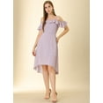 thumbnail image 3 of INSPIRE CHIC Women's Spaghatti Straps Ruffled a-Line Midi Floral Dress, 3 of 6