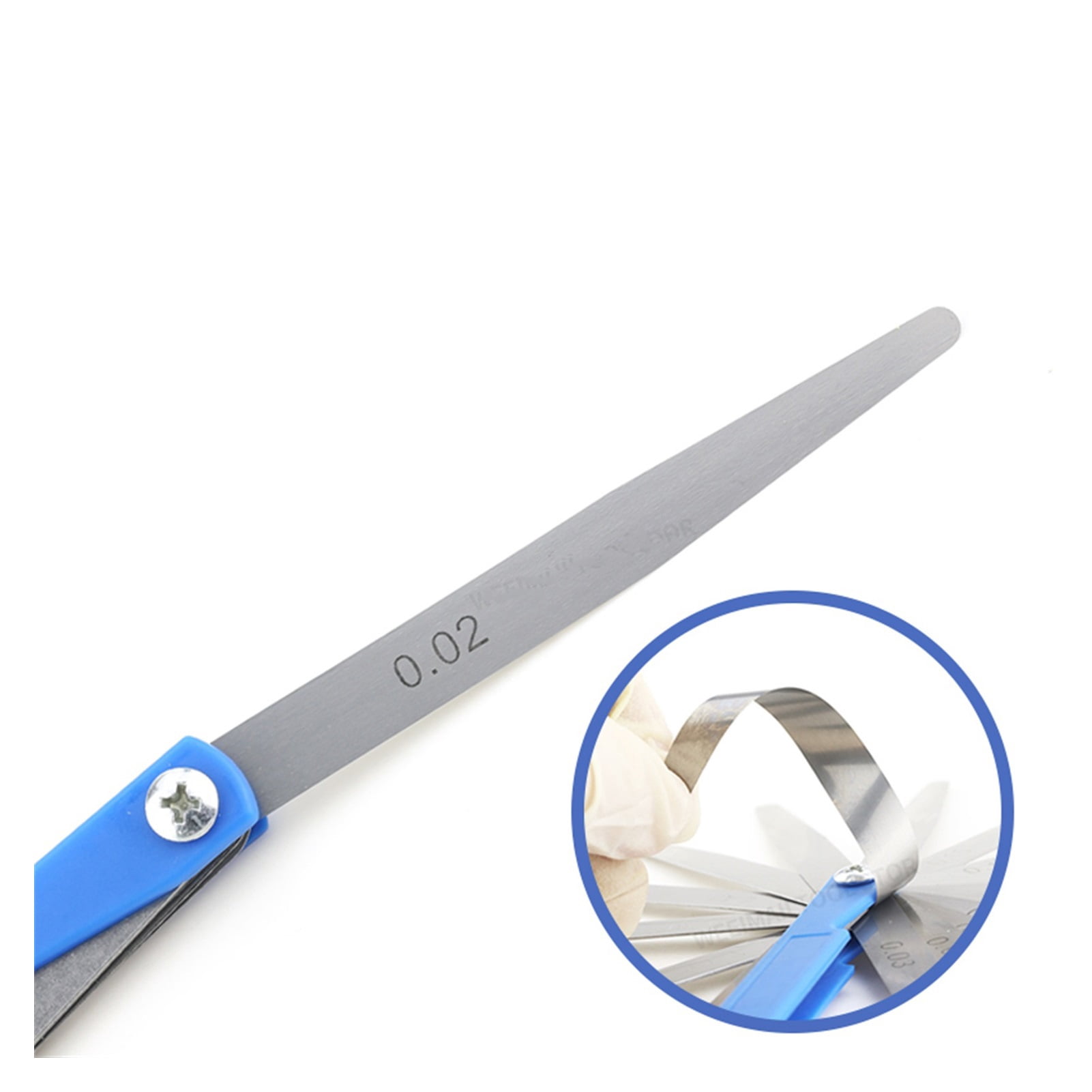150A17 Length Metric Feeler Gauge Thickness Gage Set Blade Gap Filler Valve Feeler Gauge For Thickness Measurement Layout Tools