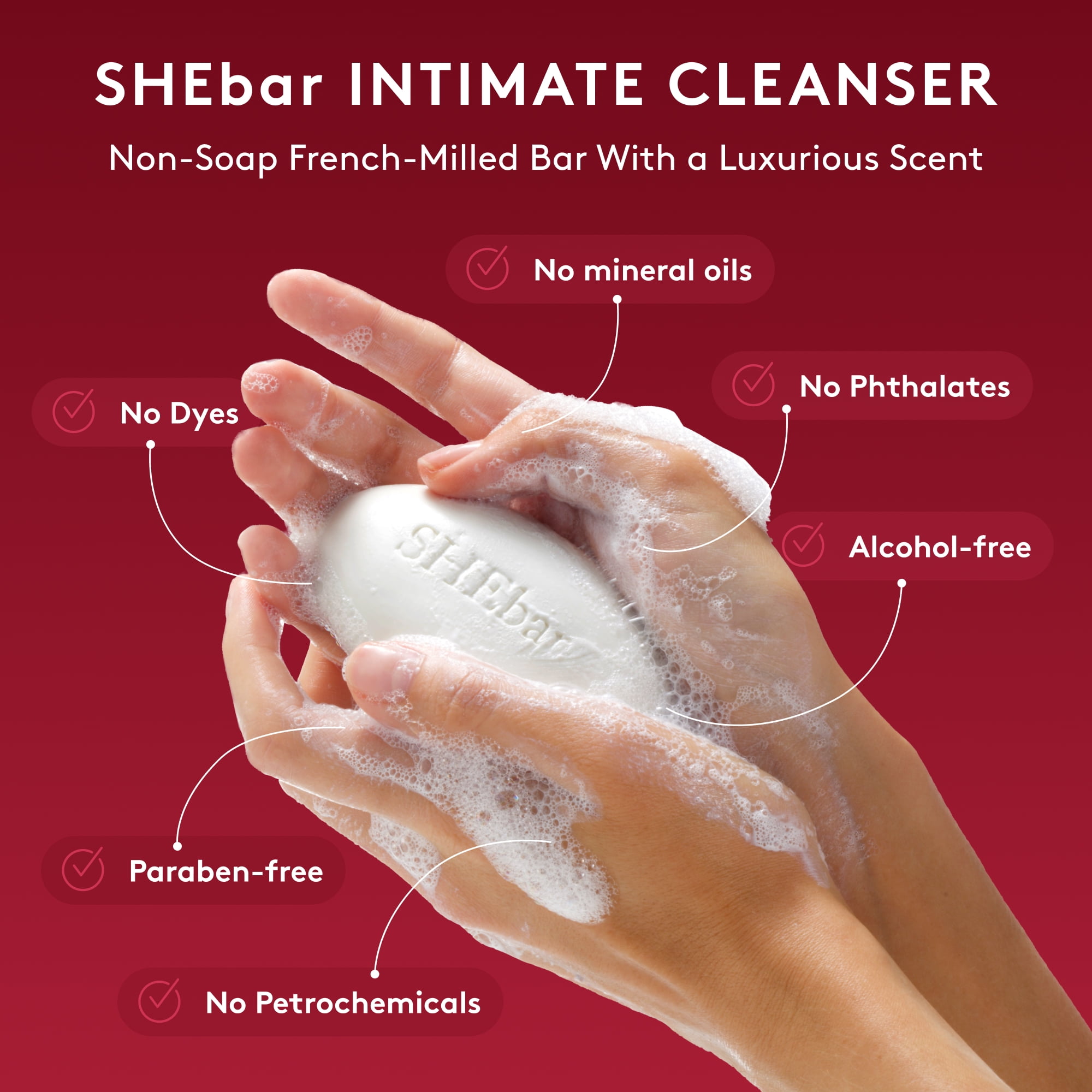 Joylux Shebar Intimate Feminine Cleansing Bar,pHBalanced Fo