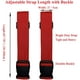 thumbnail image 4 of Paquete de 2 correas ajustables con hebilla de liberación rápida para maletas, colores brillantes, rojo, 4 of 5
