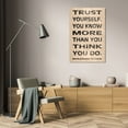 thumbnail image 3 of N Harbick 18x32 Gallery Wrapped Canvas Wall Art Titled - Trust Yourself, 3 of 4