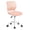 Pink, variant on Ergonomic Mesh Office Chair, Height Adjustable 360° Swivel Task Chair with Lumbar Support, Breathable Mesh Chair with PU Casters for Home Office Study