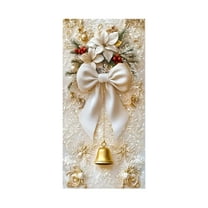 Christmas Door Cover For Festive Home Decoration Durable Polyester Door Frame Decor With Easy Suspension And Full Coverage For Front Or Interior Doors