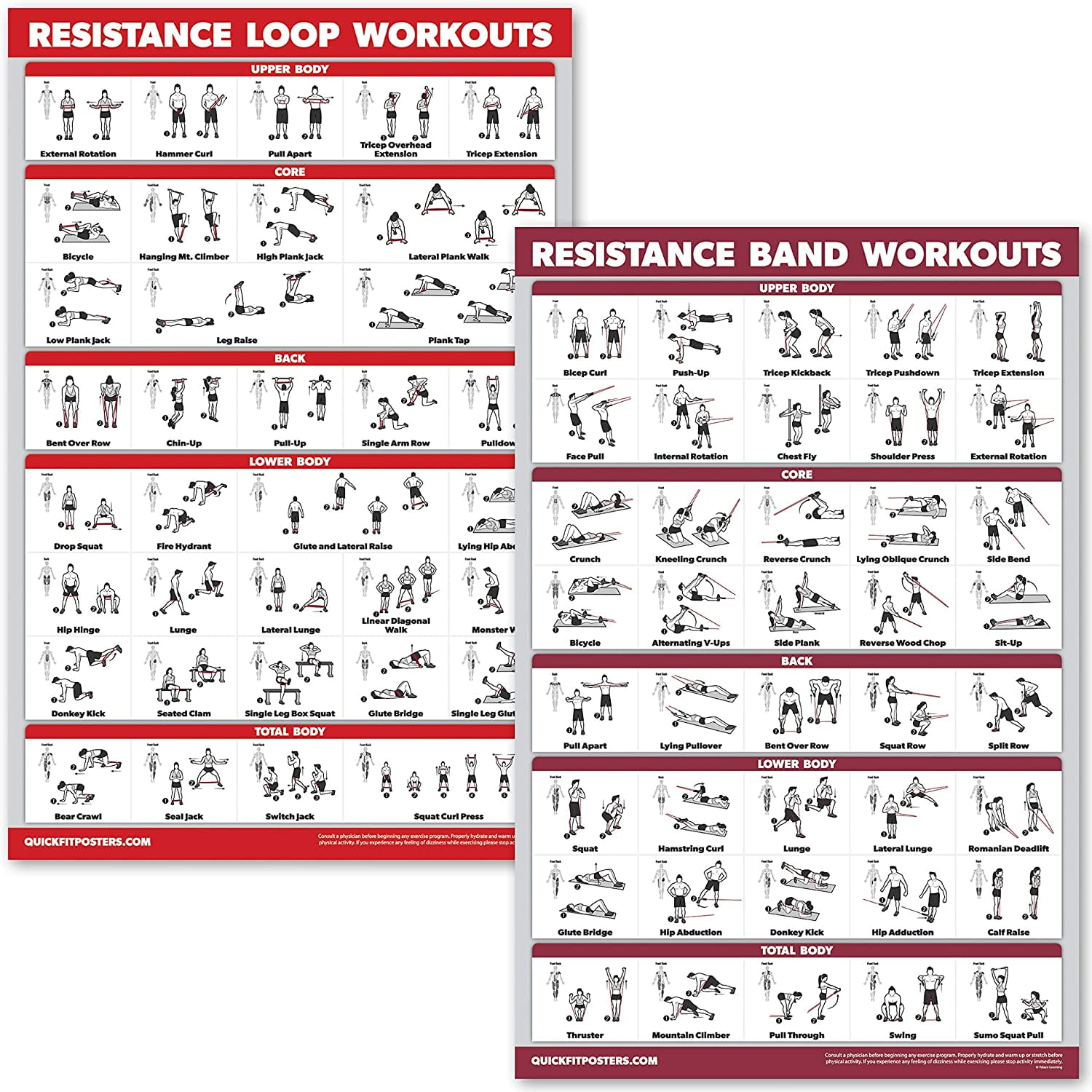 Resistance Band Exercise Chart Pdf - The Best Printable Resistance ...