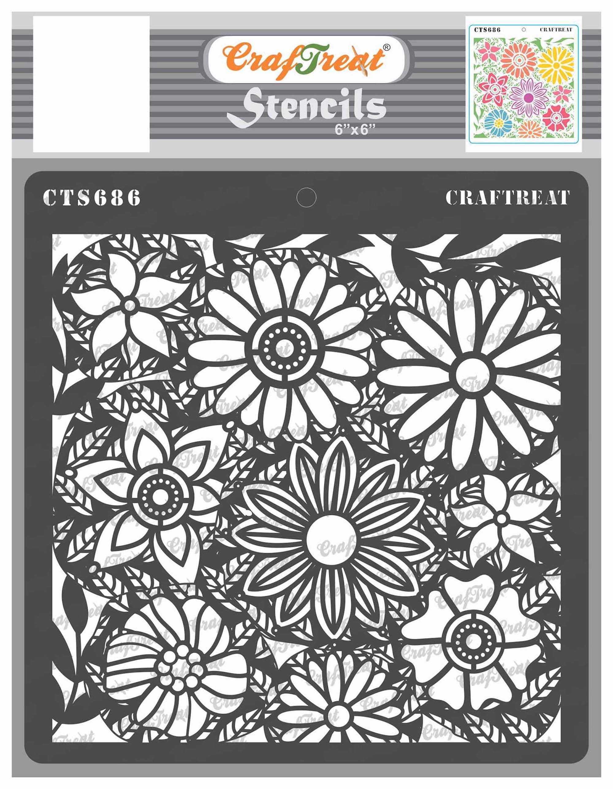 CrafTreat Be Strong Woman Stencil for Journaling and Crafting - 4x8 
