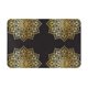 thumbnail image 1 of Balery Gold Mandala Felpudo de franela, resistente a las manchas y a la decoloración, para uso interior y exterior, fácil de limpiar, 40 x 60 cm, 1 of 7