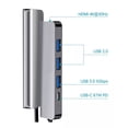 thumbnail image 2 of Adaptador 5 en 1 USB Hub Gris, 2 of 5