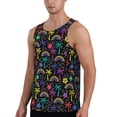 thumbnail image 2 of Gaeub Colorful Palms Men's Athletic Tank Top, Workout Sleeveless Shirts, Running Tank Tops for Gym, Running, Training - X-Large, 2 of 9