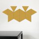 thumbnail image 5 of Pegatinas de pared para espejo, 16 piezas hexagonales decorativas de bricolaje de plástico acrílico hexagonal 9cm, 5 of 9