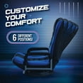 thumbnail image 4 of Silla de suelo giratoria Maple99 Gaming con 6 posiciones azul/negro, 4 of 7