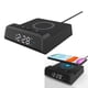 thumbnail image 3 of Reloj Despertador Eléctrico LED Control de Sonido USB C Temporizador de Sueño Snooze Compact 15W Estación de Carga de Carga para Teléfono Escritori Negro Baoblaze Despertador digital, 3 of 8