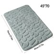 thumbnail image 4 of Yingyy Embossed Bath Mat Quick-Drying Solid Color Shower Absorbent Bathroom Rug Large Kitchen Washroom Door Bathmat Kids Safety Gray 45x70cm, 4 of 8