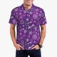 thumbnail image 1 of Fotbe Purple Snowflakes Camiseta Polo de Golf para Hombre con Estampado – Camisa Deportiva Transpirable con Cuello Abotonado-Small, 1 of 6