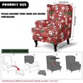 thumbnail image 7 of Bulopur Santa Candy Wingback Chair Covers 2Pcs, Bright Christmas Stretch Covers for Living Room Party, 7 of 7