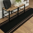 thumbnail image 4 of Mainstays Titan Stripe Indoor Runner Rug, Black, 22.5" x 72", 4 of 11