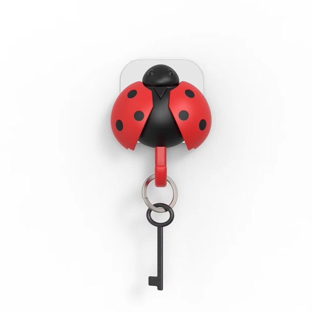 Gancho Para Llaves De Escarabajo Gancho para llave de escarabajo, alas con detección de gravedad, gancho decorativo de apertura automática (rojo) Wdftyju Libre de BPA