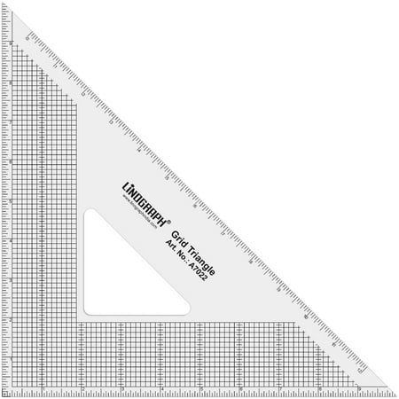 Linograph Transparent 45degree Grid Ruler Triangle Designing Pattern ...