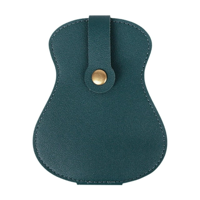 Funda, Soporte para Púas de Guitarra, Caja de Almacenamiento con 18 Ranuras, Bolsa para Púas de Guitarra para Guitarristas, Niños, Guitarristas, Amigo Verde
