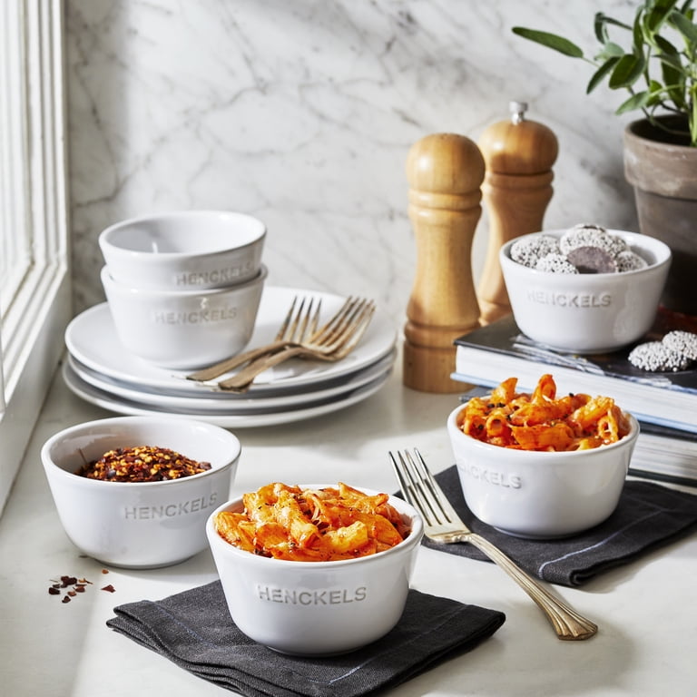 新品HENCKELS ヘンケルス、セラミック 食器セット ホワイト Henckels Ceramic 6-pc Round Ramekin Set - White - Walmart.com