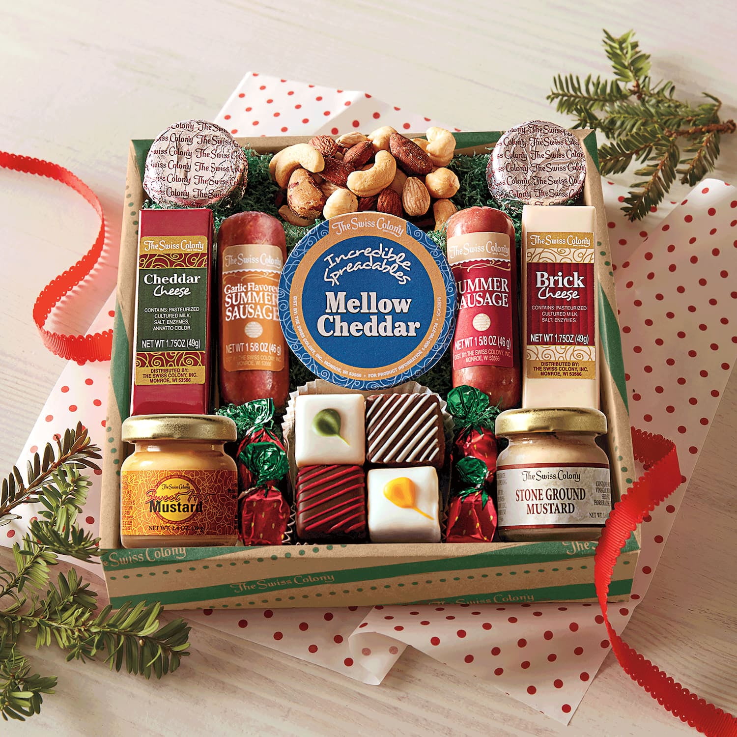 The Swiss Colony Holiday High Notes Gift – Meats & Cheeses