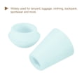 thumbnail image 4 of Unique Bargains 20Pack Plastic Cord Lock Bell End Stopper Cord End Lock Rope Fastener, Sky Blue, 4 of 5