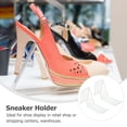 thumbnail image 4 of Aloha 2pcs Acrylic Shoe Display Stand Shopping Mall Sandal Rack Sneaker Holder, 4 of 7