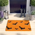 thumbnail image 2 of Orange Halloween Bats Flannel Non Slip Door Rugs,Washable Door Mats Indoor,Decorative Door Mats,Dirt-Resistant and Absorbent Doormat for Entrance,Bedroom,Kitchen,Bathroom,23.5x16in(60x40cm), 2 of 5