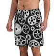 thumbnail image 2 of Pofeuu Metallic Gears Prin Men's Swim Trunks Quick Dry Bathing Suit Swimming Board Shorts Mesh Lining Beach Swimwear-Large, 2 of 6