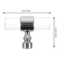 thumbnail image 3 of Miangastore T-Shaped Handle Acrylic Transparent for Interior Designers 1Pcs 50mm, 3 of 8