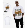thumbnail image 3 of G West Money Oversized Mens T-Shirt White Size- 4XL, 3 of 3