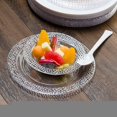 thumbnail image 3 of Lillian Collection Assiettes en Plastique - 7.5 Pouces Galets Transparents Lot de 10, 3 of 3