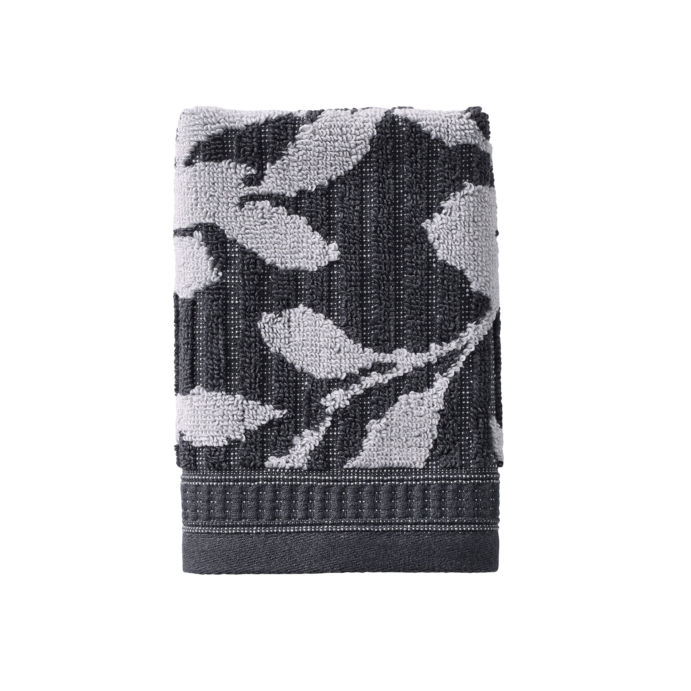 Better Homes & Gardens Signature Soft Floral 6 Piece Towel Set,Grey Shadow/Soft Silver