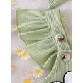 thumbnail image 6 of Biezeib Baby Girl Birthday Outfit, Fly Sleeve Embroidery Flower Letters Romper with Hairband Summer Clothes, 6 of 6