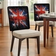 thumbnail image 4 of Flag Day Chair Covers Set of 8 Flag Pattern Modern Simple Red White Stripe Retro Stained Chair Back Covers Stretch Removable Washable Slipcovers Protector for Dining Room Kitchen Party Decor, 4 of 9