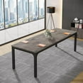 thumbnail image 1 of Tribesigns 6.5FT Conference Table, 78.7 Inche Rectangle Meeting Seminar Table for 6-8 People (Only Table) (1,Gray+Black), 1 of 5