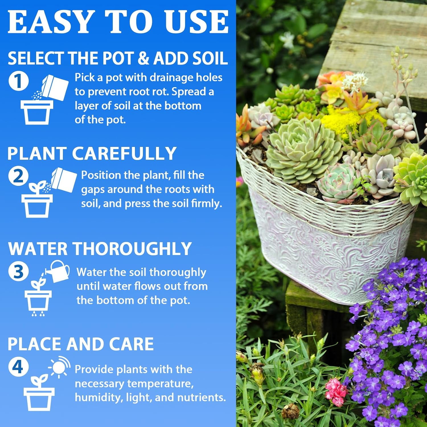 10QT Indoor Potting Soil for Plants Orchid Potting Mix Garden Top Succulent Bonsai Soil for Aloe Vera Houseplants Flowers Vegetables & Herbs