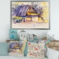 thumbnail image 3 of Old Wooden White House In Country Side Village During Afternoon Glow 40 in x 30 in Framed Painting Canvas Art Print, by Designart, 3 of 4
