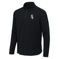 thumbnail image 2 of Men's Antigua Heather Black Chicago White Sox Sync Tri-Blend Quarter-Zip Pullover, 2 of 3
