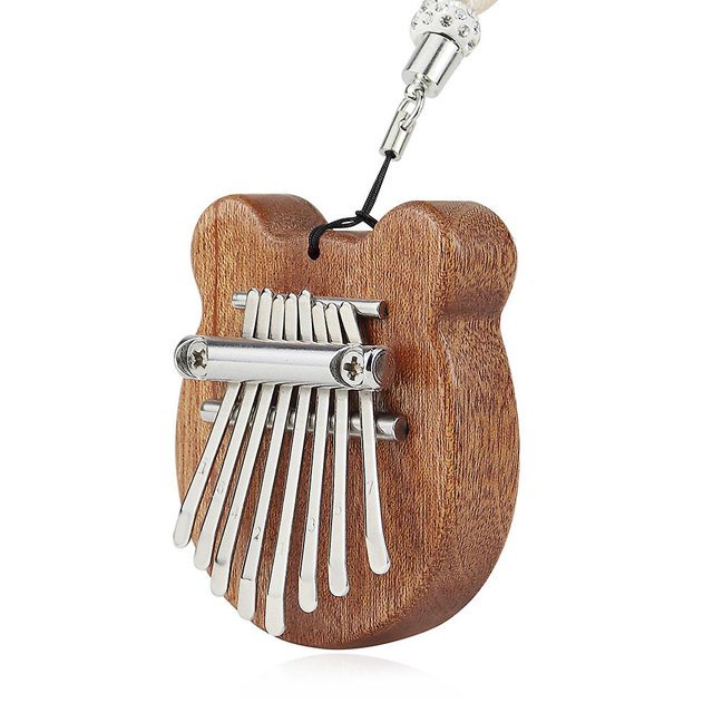 Piano de madera maciza Piano Kalimba de 8 teclas para principiantes adultos Feliz Sencillez