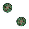 thumbnail image 3 of Moyic Posavasos para bebidas, tapete para taza de té, almohadilla bordada portátil, almohadillas aislantes, decoración de , inauguración Verde 2Conjunto, 3 of 6