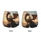 thumbnail image 3 of Balery Sky Sunset Bronze Dragon Pantalones cortos deportivos para mujer con forro y dos bolsillos, elásticos, para entrenamiento, gimnasio, yoga-X-Large, 3 of 7