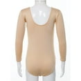 thumbnail image 4 of iEFiEL Kids Girls Cutout Back Ballet Gymnastic Leotard Long Sleeves Yoga Unitard, 4 of 7