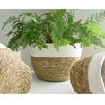 thumbnail image 5 of Storage Basket Plant Pot 10 Inch Round Natural Design Hand-woven Indoor Outdoor Decorate Handmade Flowerpot Containers, 5 of 5