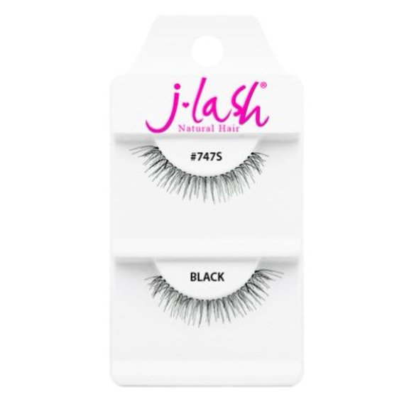 #747S Black , J Lash Daily Eyelashes, hair scalp beauty - Pack of 3 w/ Sleek 3-in-1 Comb/Brush