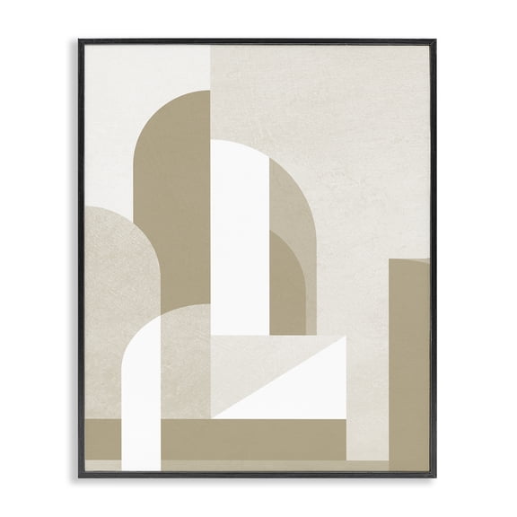 Stupell Industries Modern Neutral Arches Architecture Black Framed Giclee Art, 24 x 30, by Lil' Rue