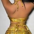 thumbnail image 4 of Bras for Women,Sparkling Sequin Fringe Bralette Top For Carnival Party Club Dance Evening Wear,Sports Bras for Women,Gold,L, 4 of 4