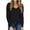 1-Black, variant on SWQZVT Long Sleeve Shirts for Women V Neck with Pocket Tee Army Green Fashion Spring Tops Plus size Blouse for Lady 2024