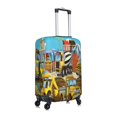 thumbnail image 3 of Balery Different Construction Site Vehicles Luggage Cover Protector, Scratch And Dirt Resistant, Fits 18-32 Inch Luggage - X-Large, 3 of 9